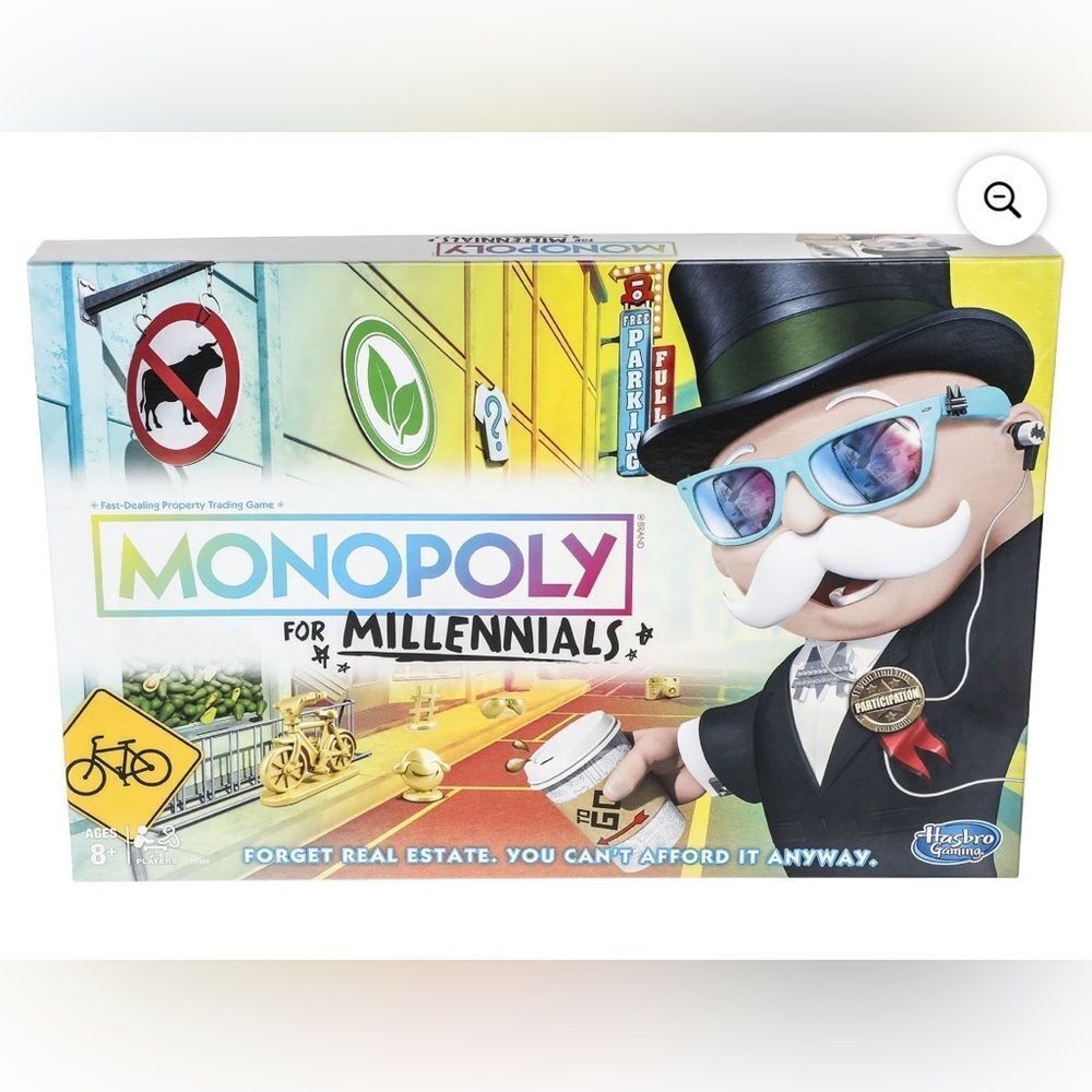 Monopoly for Millennials Board Game Hasbro New Sealed